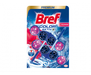 Odorizant Toaleta Bref Color Aktiv Flower 2x50g