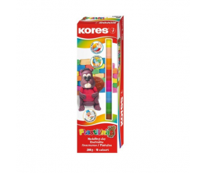 Plastilina Kores 200g 10 culori Plastilina Kores 200g 10 culori