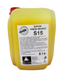 Sapun lichid S15 Fresh Mango cu pompita 5L