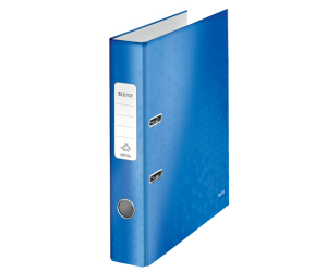 Biblioraft Leitz 180° WOW, carton laminat, A4, 52 mm, albastru  Biblioraft Leitz 180° WOW, carton laminat, A4, 52 mm, albastru