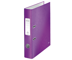 Biblioraft Leitz 180° WOW, carton laminat, A4, 52 mm, mov  Biblioraft Leitz 180° WOW, carton laminat, A4, 52 mm, mov