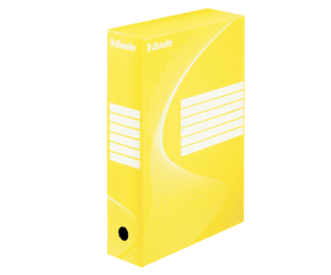Cutie depozitare si arhivare Esselte Standard VIVIDA, carton, 80 mm, galben