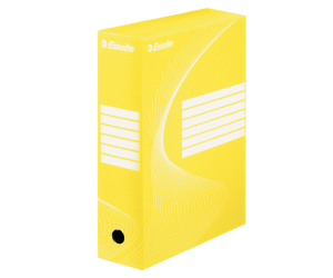 Cutie depozitare si arhivare Esselte Standard VIVIDA, carton, 100 mm, galben