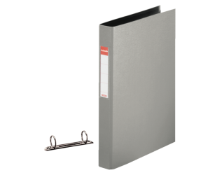 Caiet mecanic Esselte, PP/PP, A4, mecanism 2RR, inel 25 mm, gri