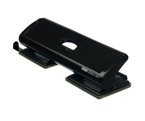 Perforator plastic Rapid FC20/4, cu 4 perforatii, 20 coli, cutie negru
