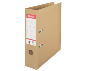 Biblioraft Esselte No.1 Power, PP/PP, A4, 75 mm, culoarea nisipului