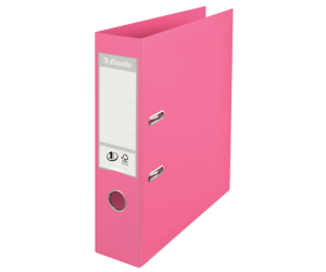 Biblioraft Esselte No.1 Power, PP/PP, A4, 75 mm, roz