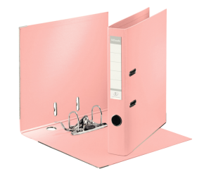 Biblioraft Esselte No.1 Power, PP/PP, A4, 50 mm, culoarea piersicii