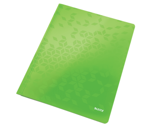 Dosar cu sina Leitz WOW, carton laminat, A4, 250 coli, verde 