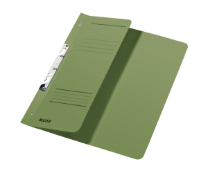Dosar cu sina Leitz 1/2, carton, A4, incopciat, 170 coli, verde