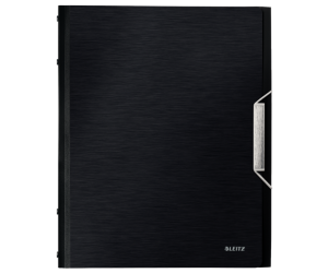 Mapa cu separatoare Leitz Style, PP, A4, 12 separatoare, 200 coli, negru-satin