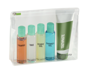 Buzunar cu fermoar Leitz Complete Smart Traveller, PVC, M, 220x175 mm, 2 buc/set, transparent