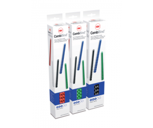 Spira legare documente GBC, plastic, A4, 21 inele, 10 mm, 65 coli, 25 buc/set, negru