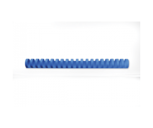 Spira legare documente GBC, plastic, A4, 21 inele, 16 mm, 145 coli, 100 buc/set, albastru