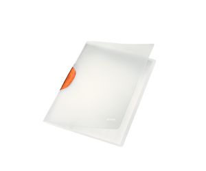 Dosar cu clip Leitz Magic ColorClip, PP, A4, 30 coli, portocaliu