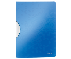 Dosar cu clip Leitz WOW ColorClip, PP, A4, 30 coli, albastru 