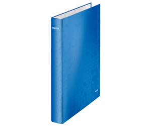 Caiet mecanic Leitz WOW, carton laminat, A4, mecanism 4DR, inel 25 mm, albastru  Caiet mecanic Leitz WOW, carton laminat, A4, mecanism 4DR, inel 25 mm, albastru