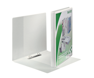 Caiet mecanic Leitz Panorama, PP/PP, A4 MAXI, mecanism 2RR, inel 16 mm, alb