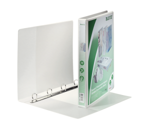 Caiet mecanic Leitz Panorama, PP/PP, A4 MAXI, mecanism 4DR, inel 20 mm, alb