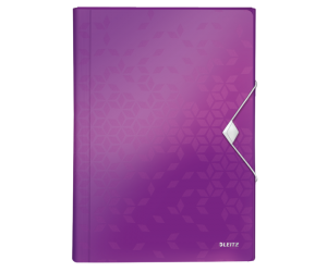 Mapa tip proiect Leitz WOW, PP, A4, 250 coli, mov 