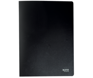 Mapa de prezentare Leitz Recycle, PP reciclat, A4, 40 de folii, negru  