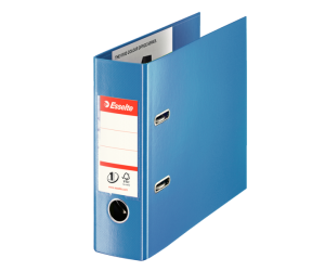 Biblioraft Esselte No.1 Power VIVIDA, pentru banci, PP/PP, 75 mm, albastru