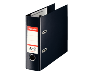 Biblioraft Esselte No.1 Power VIVIDA, pentru banci, PP/PP, 75 mm, negru