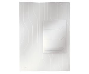 Mapa Leitz CombiFile, cu eticheta si separatoare, PP, A4, 200 mic, 40 coli, pre-perforata, 3 buc/set, transparent
