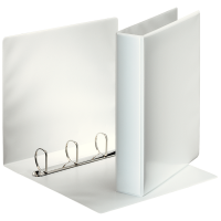 Caiet mecanic Esselte Panorama, PP/PP, A4, mecanism 4DR, inel 40 mm, alb