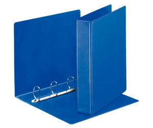 Caiet mecanic Esselte Panorama, PP/PP, A4, mecanism 4DR, inel 40 mm, albastru