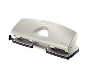 Perforator metalic Leitz 5022 pentru 4 perforatii, 16 coli, gri