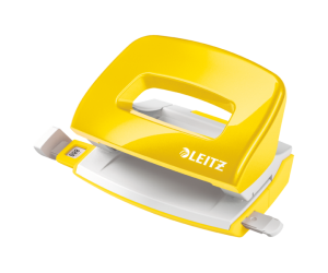 Perforator metalic Leitz WOW 5060 MINI NeXXt Series, 10 coli, galben
