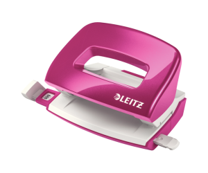 Perforator metalic Leitz WOW 5060 MINI NeXXt Series, 10 coli, roz 