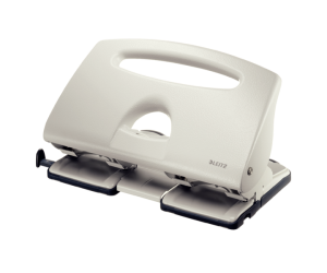 Perforator metalic Leitz 5132 pentru 4 perforatii, 40 coli, gri
