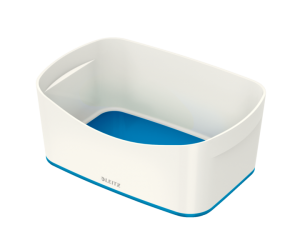 Cutie depozitare Leitz MyBox, culori duale, alb-albastru