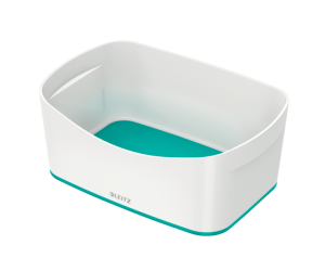 Cutie depozitare Leitz MyBox, culori duale, alb-turcoaz