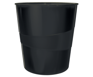 Cos hartii Leitz Recycle, PP reciclat, 15l, negru