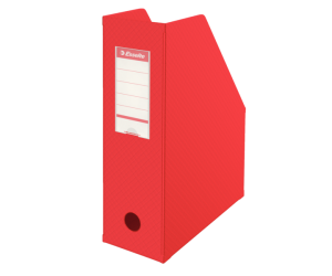 Suport vertical Esselte VIVIDA, pentru documente, PVC, A4, 100 mm, rosu