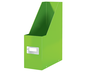 Suport vertical Leitz WOW Click & Store, pentru documente, carton laminat, A4, verde