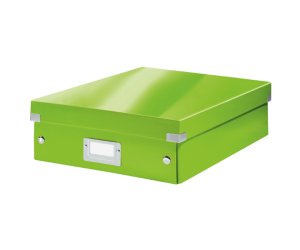 Cutie depozitare Leitz WOW Click & Store Organizer, carton laminat, medie, verde