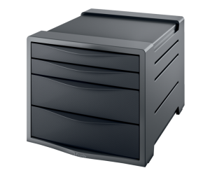 Cabinet cu sertare Esselte VIVIDA, 4 sertare, PS, A4, negru