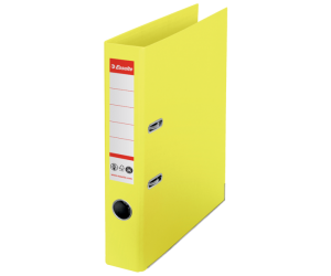 Biblioraft Esselte No.1 Power POB, carton cu amprenta CO2 neutra, A4, 50 mm, galben Biblioraft Esselte No.1 Power POB, carton cu amprenta CO2 neutra, A4, 50 mm, galben