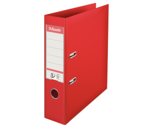 Biblioraft Esselte No.1 Power, PP/PP, A4, 75 mm, rosu