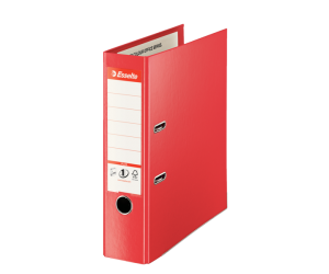 Biblioraft Esselte No.1 Power Jumbo Plus VIVIDA, PP/PP, 80 mm, rosu