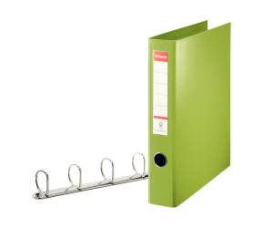Caiet mecanic Esselte Jumbo, PP/PP, A4, mecanism 4DR, inel 40 mm, verde Caiet mecanic Esselte Jumbo, PP/PP, A4, mecanism 4DR, inel 40 mm, verde