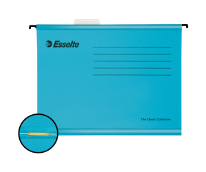 Dosar suspendabil Esselte Classic cu sina, carton, A4, 10 buc/set, albastru