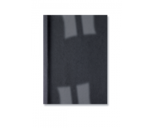 Coperta legare termica GBC, PVC/Carton cu aspect de piele, A4, 150 mic/250 gsm, 50 coli, 100 buc/set, negru