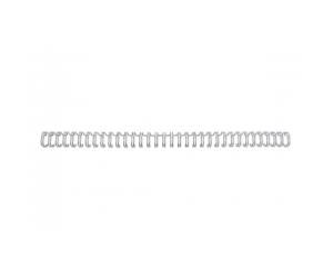 Spira legare documente GBC, metalica, A4, 6 mm, 55 coli, 34 inele, 100 buc/set, argintiu