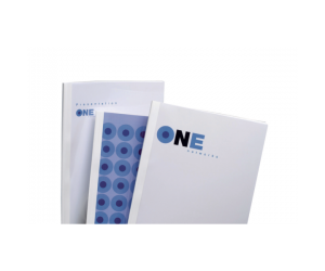 Coperta legare termica GBC, PVC/Carton, A4, 150 mic/215 gsm, 15 coli, 100 buc/set, alb