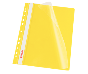 Dosar cu sina Esselte VIVIDA, multiperforatii, PP, A4, 10 buc/set, galben